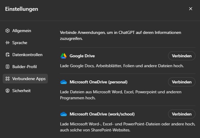 Die verbundenen Apps sind ein Plus an Komfort, erübrigen sie doch den down- und upload von Dateien.