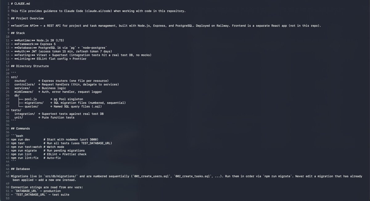 Beispiel einer Claude Code MEMORY.md Datei mit anonymisierten Einträgen