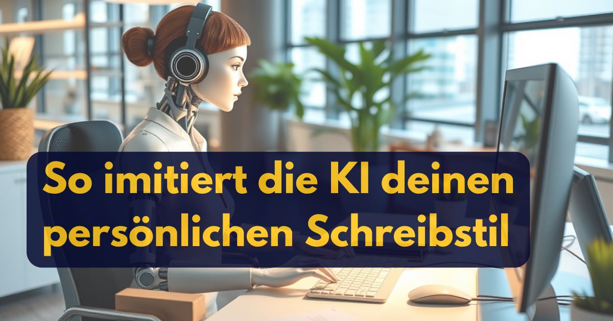 ChatGPT: So imitiert die KI deinen persönlichen Schreibstil