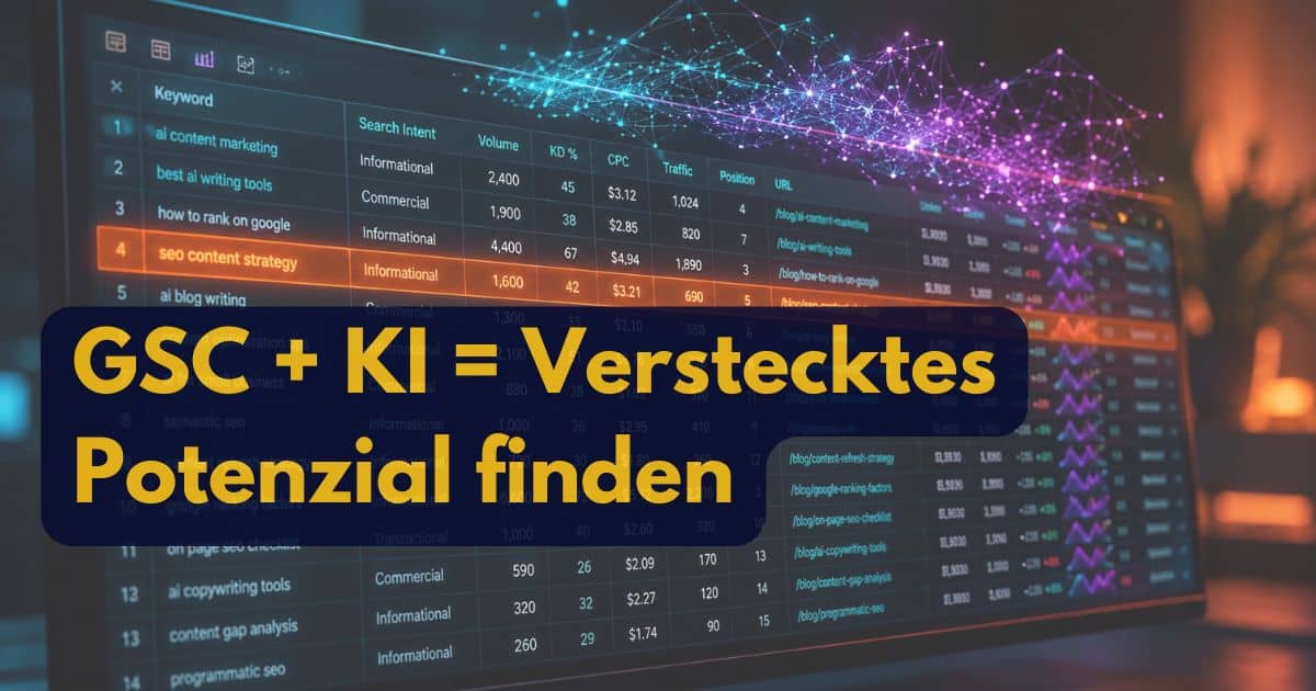 Google Search Console mit KI auswerten: Seiten mit verstecktem Potenzial finden (2026)